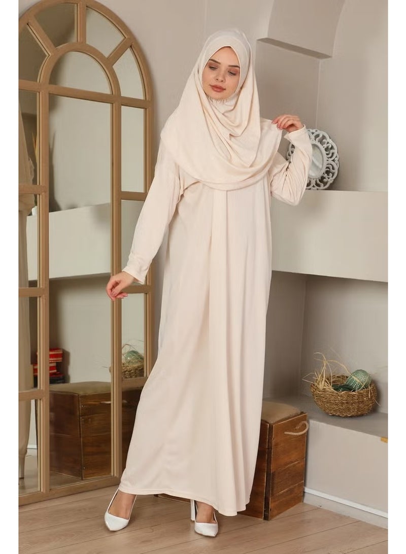 Easy-to-Wear One-Piece Prayer Dress Black